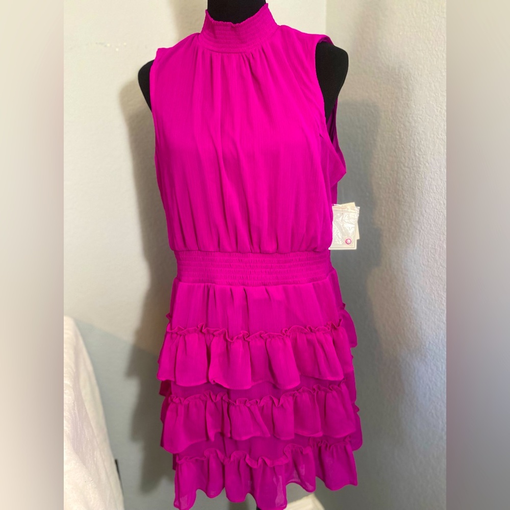 Fuchsia pink dress XL